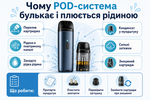 Чому POD-система булькає і плюється рідиною фото