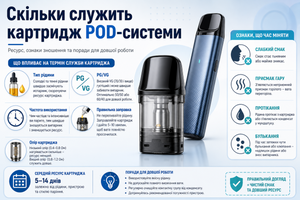 Скільки служить картридж POD-системи фото