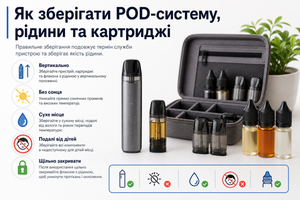 Як зберігати POD-систему, рідини та картриджі фото