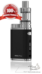 Eleaf iStick Pico 75W TC Mod + MELO III Mini (Оригінал) Чорний 111 фото