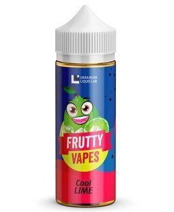 Frutty Vapes 120 мл Преміум Рідина для Електронних Сигарет , Заправка для вейпа Лайм, 0 мг 2051 фото