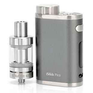 Стартовий набір Eleaf iStick Pico 75W TC Mod + MELO III Mini (Оригінал) Сірий 111 фото
