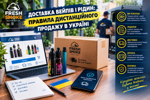 Доставка вейпов и жидкостей: правила дистанционной продажи в Украине фото