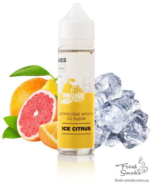 WES The First "Ice Citrus" 60 мл (Цитрусові фрукти) Преміум рідина для електронних сигарет 3 мг 3201 фото