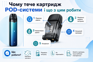 Чому тече картридж POD-системи і що з цим робити фото